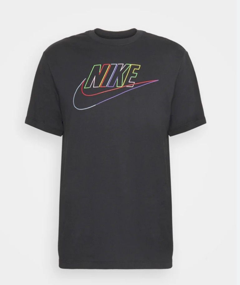 T-SHIRT NIKE CON SCRITTA CENTRALE TRICOLOR