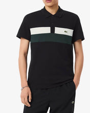Carica l'immagine nel visualizzatore di Gallery, POLO LACOSTE CON FASCIA BEIGE-VERDE
