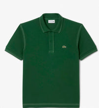 Carica l'immagine nel visualizzatore di Gallery, POLO LACOSTE CON LOGO LATO CUORE E CUCITURE BIANCHE