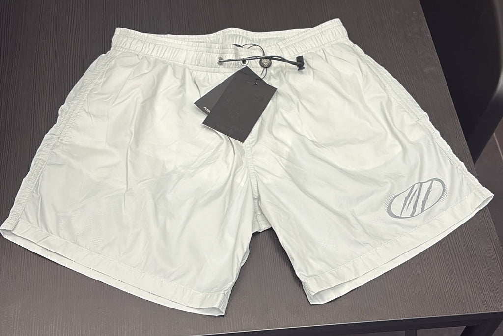 COSTUME PLEIN SPORT CON SCRITTA VERTICALE GAMBA E GRAFFI