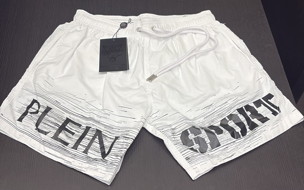 COSTUME PLEIN SPORT CON SCRITTA ORIZZONTALE GAMBA E GRAFFI