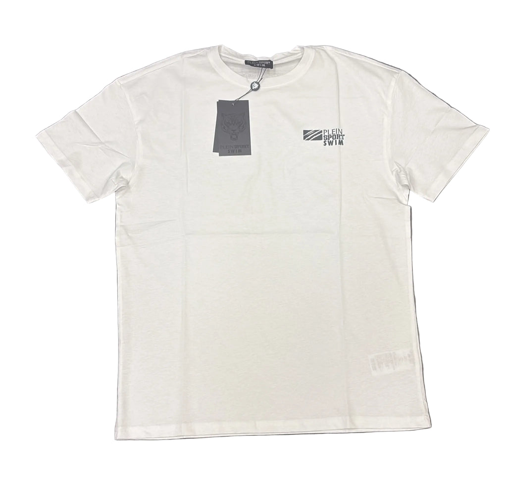 T-SHIRT PLEIN SPORT CON LOGO LATO CUORE GRAFFIATO