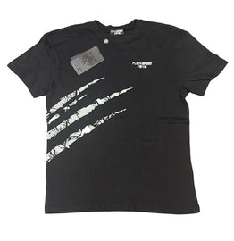 T-SHIRT PLEIN SPORT CON GRAFFI LATERALI E SCRITTA RETRO VERTICALE