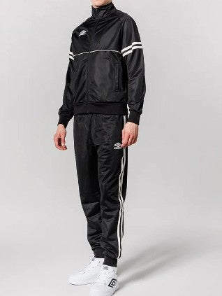 TUTA COMPLETA UMBRO UOMO ACETATA CON ZIP CON BANDA LATERALE