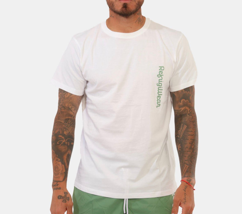 T-SHIRT REFRIGIWEAR CON SCRITTA VERTICALE LATERALE