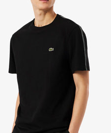 T-SHIRT LACOSTE CON RIGA SPALLA LOGATA