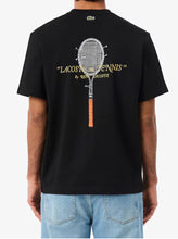 Carica l'immagine nel visualizzatore di Gallery, T-SHIRT LACOSTE SCRITTA LATO CUORE E RACHETTA RETRO