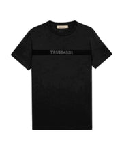 Carica l'immagine nel visualizzatore di Gallery, T-SHIRT TRUSSARDI FASCIA CENTRALE NERA