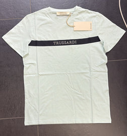 T-SHIRT TRUSSARDI FASCIA CENTRALE NERA