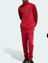 Carica l'immagine nel visualizzatore di Gallery, TUTA COMPLETA ADIDAS BANDE NERE , SENZA CAPPUCCIO