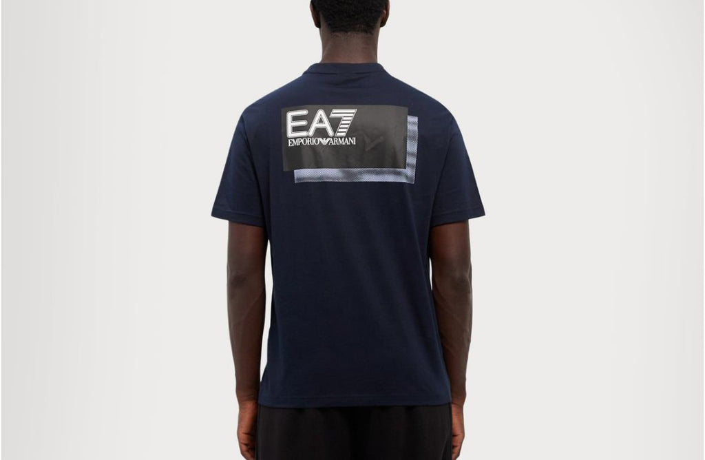 T-SHIRT ARMANI SCRIITA LATO CUORE E RETRO GRANDE CON RIQUADRO