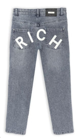 JEANS RICHMOND BIMBO DENIM SCRITTA RETRO