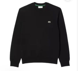 FELPA LACOSTE GIROCOLLO CON LOGO LATO CUORE CUCITO