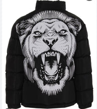 Carica l&#39;immagine nel visualizzatore di Gallery, GIUBBINO BUTNOT UOMO PIUMINO CON LEONE RETRO STAMPATO