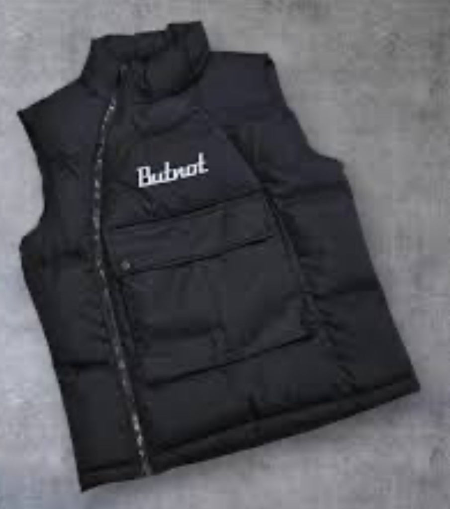 SMANICATO BUTNOT UOMO PIUMINO CON SCRITTA LATO CUORE CERNIERA TRASVERSALE