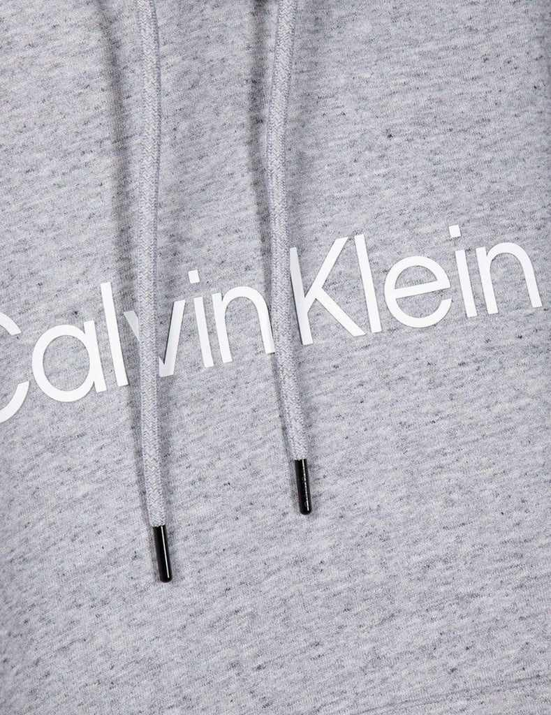 FELPA CALVIN KLEIN CON CAPPUCCIO E SCRITTA CENTRALE RIALZATA