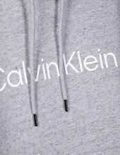 Carica l'immagine nel visualizzatore di Gallery, FELPA CALVIN KLEIN CON CAPPUCCIO E SCRITTA CENTRALE RIALZATA
