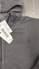 FELPA GUESS CON CAPPUCCIO E SCRITTA PLASTIFICATA LATO CUORE OVER