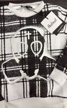 Carica l'immagine nel visualizzatore di Gallery, FELPA BUTNOT BAMBINO FELPATA , STAMPA MAGLIONE CON TESCHIO