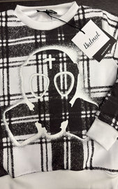 FELPA BUTNOT BAMBINO FELPATA , STAMPA MAGLIONE CON TESCHIO