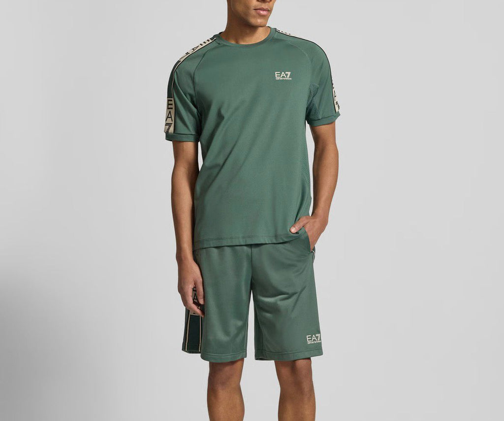 COMPLETO EMPORIO ARMANI CON FASCIA MANICA E GAMBA BEIGE