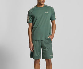 COMPLETO EMPORIO ARMANI CON FASCIA MANICA E GAMBA BEIGE