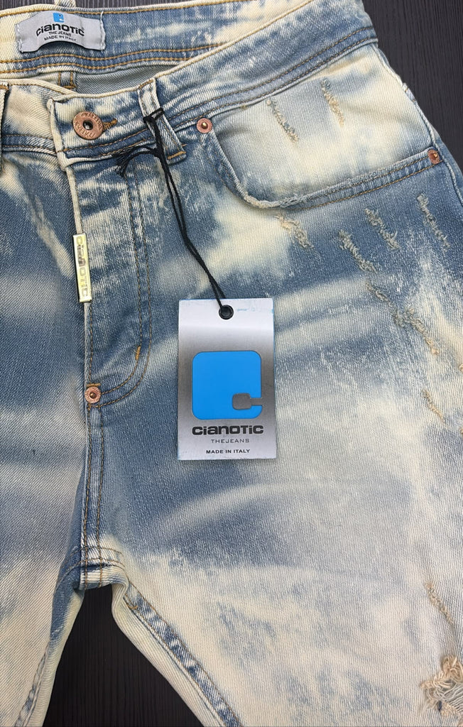 JEANS CIANOTIC BERMUDA SBIADITO