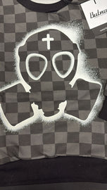 FELPA BUTNOT BAMBINO FELPATA CON TESCHIO BIANCO, GIROCOLLO