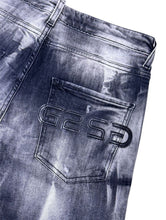 Carica l&#39;immagine nel visualizzatore di Gallery, BERMUDA G2FIRENZE BLACK IMPACT DENIM