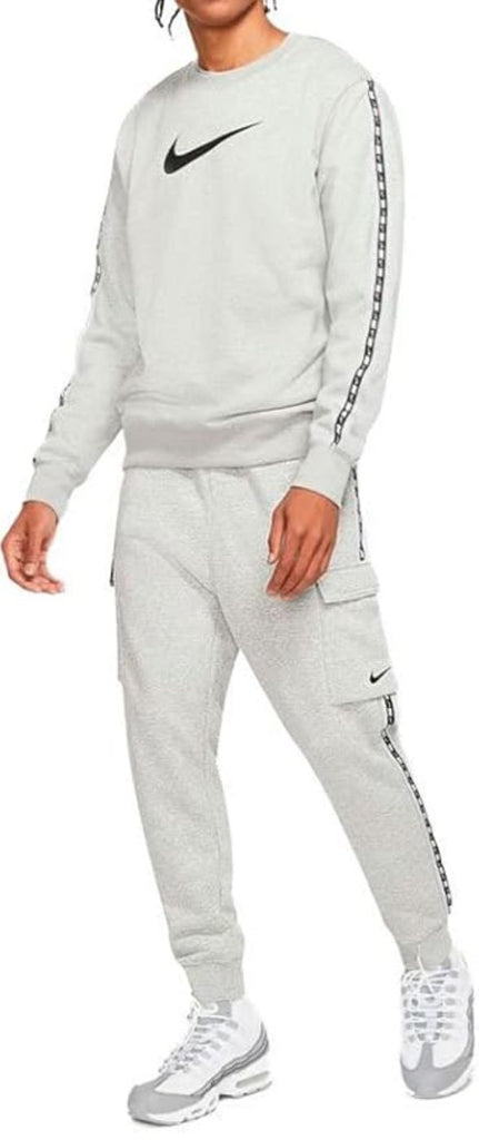 TUTA COMPLETA NIKE UOMO FELPATO CON BANDE BLU