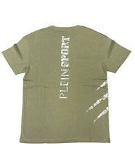Carica l'immagine nel visualizzatore di Gallery, T-SHIRT PLEIN SPORT CON GRAFFI LATERALI E SCRITTA RETRO VERTICALE