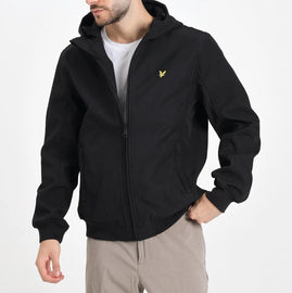 GIUBBINO LYLE & SCOTT UOMO FELPATO LOGO LATO CUORE CON CAPPUCCIO