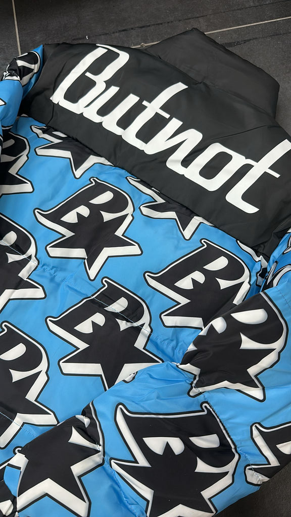 GIUBBINO BUTNOT UOMO PIUMINO CON STELLE E LOGO LATO CUORE