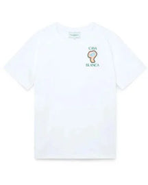 T-SHIRT CASABLANCA CON LOGO FUNGO LATO CUORE