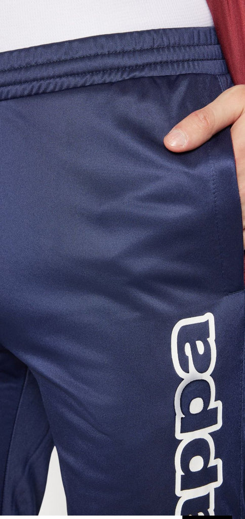 TUTA COMPLETA KAPPA UOMO ACETATA BICOLOR BLU /BORDEUX