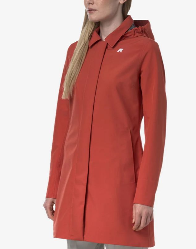 GIUBBINO K-WAY DONNA TERMICO COLLETTO E  CAPPUCCIO RIMOVIBILE