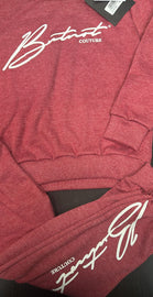 TUTA COMPLETA BUTNOT BAMBINO FELPATO CONSCRITTA CORSIVO CENTRALE