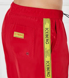 COSTUME ICEBERG CON BANDA LATERALE LOGATA GIALLA