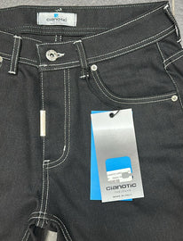 JEANS CIANOTIC UOMO BAGGY CON BOTTONI E CUCITURE BIANCHE
