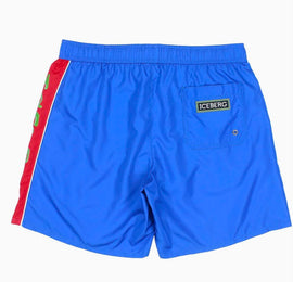 COSTUME ICEBERG CON FASCIA LATERALE COLORATA E SCRITTA