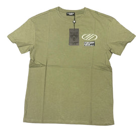 T-SHIRT PLEIN SPORT CON LOGO LATO CUORE CERCHIATO E SCRITTA RETRO VERTICALE
