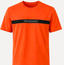 Carica l'immagine nel visualizzatore di Gallery, T-SHIRT TRUSSARDI FASCIA CENTRALE NERA