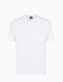 T-SHIRT ARMANI LOGO GRANDE CENTRALE IN RILIEVO
