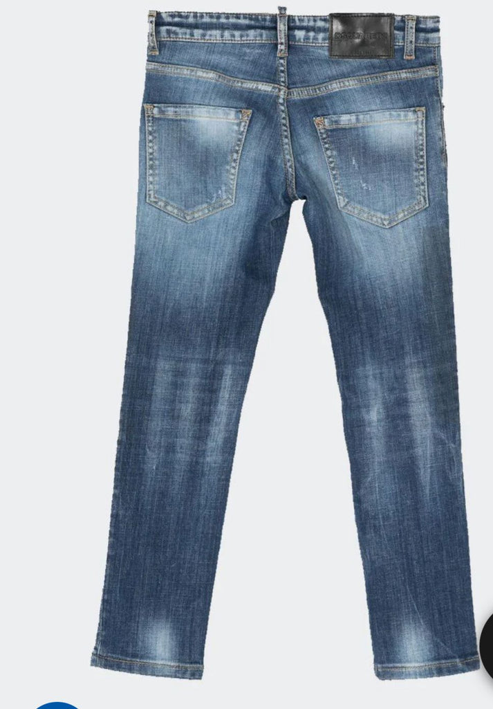 PANTALONE JEANS DSQUARED LOGO DS2 GAMBE