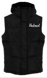 SMANICATO BUTNOT UOMO PIUMINO CON SCRITTA LUNGO SCHIENA E CAPPUCCIO