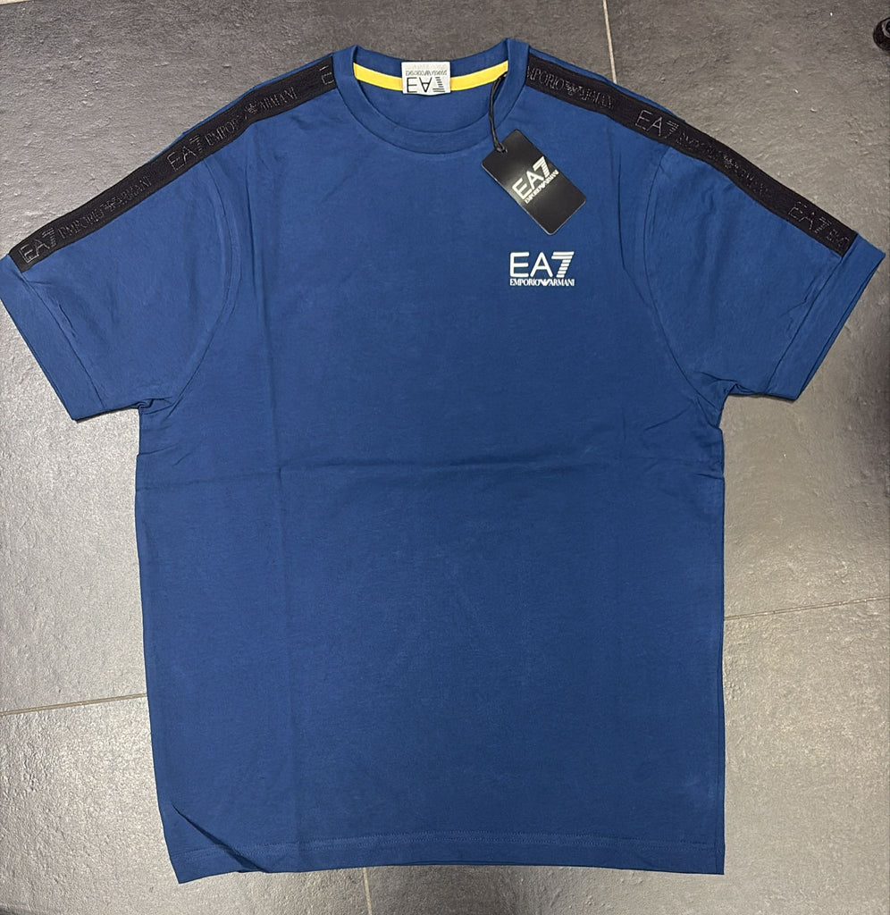 T-SHIRT EA7 CON BORDO MANICA DI GOMMA