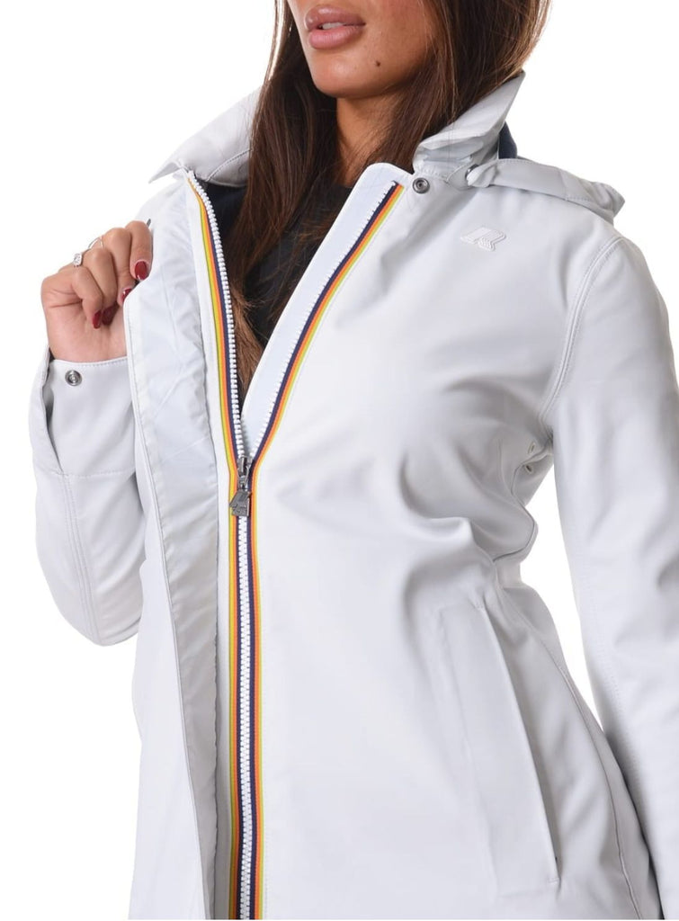 GIUBBINO K-WAY MATHY BONDED CON CAPPUCCIO LUNGO