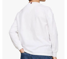 Carica l&#39;immagine nel visualizzatore di Gallery, FELPA TOMMY HILFIGER UOMO GARZATA LOGO CENTRALE RICAMATO