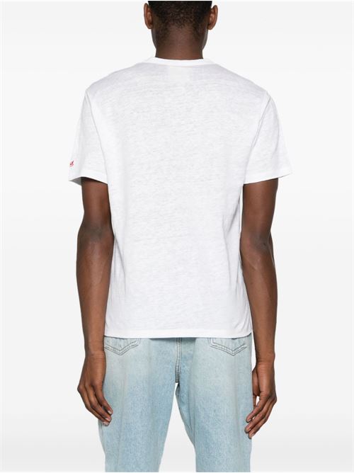 T-SHIRT JACQUEMUS SCRITTA CENTRALE GRANDE CELESTE